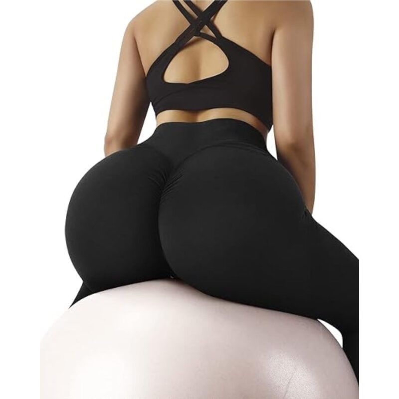 Lycra Leggins Deportivo Push Up – Negro - Image 4