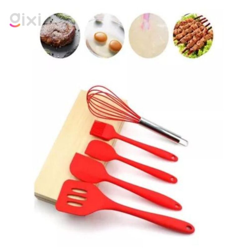 Set de Utensilios de cocina 5 Piezas de silicona