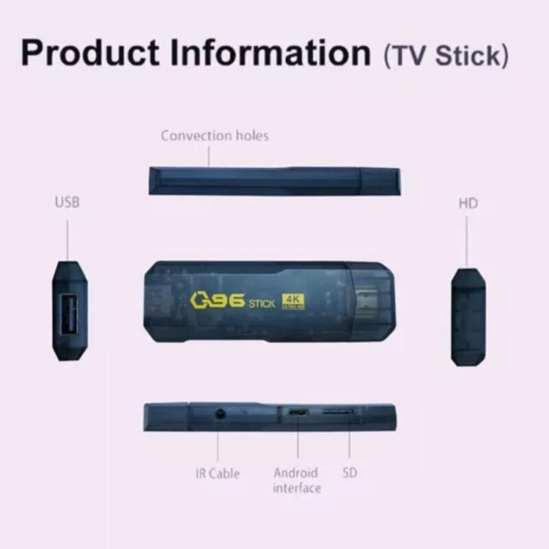 Tv Stick Convertidor Smart Tv 4k Dongle G96 Tv Box Wifi - Image 3