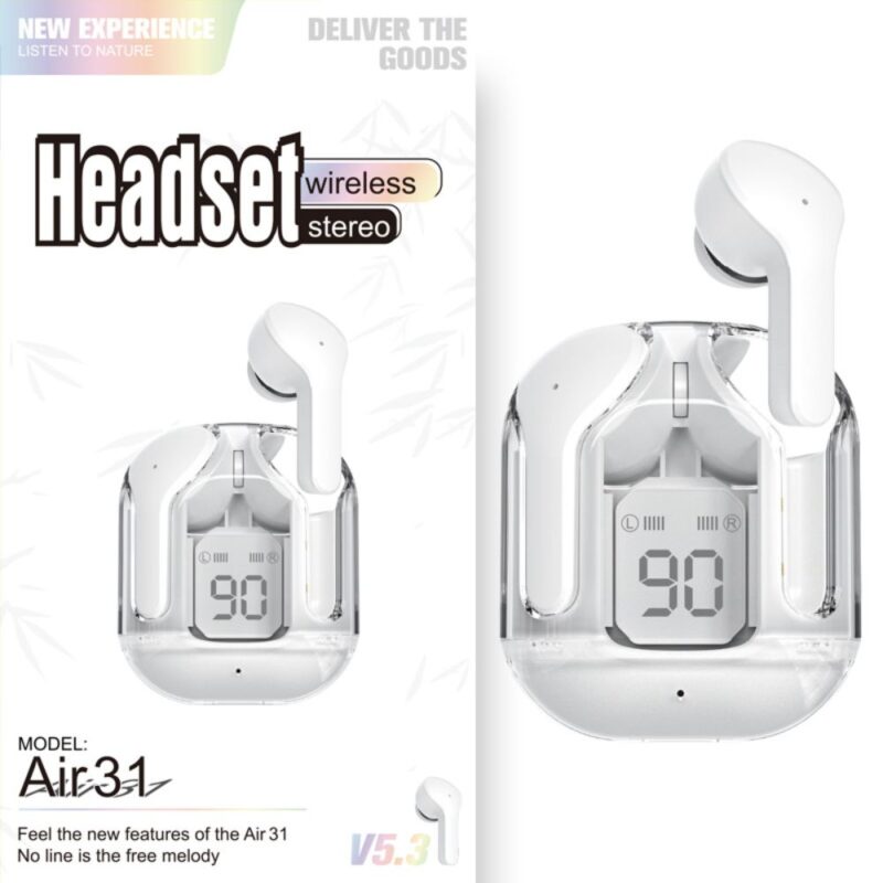 Auriculares Bluetooth Air31 Con Pantalla Led Digita - Image 4