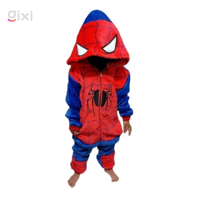 Pijamas Térmicas De Hombre Araña (antialérgico) Para Niños