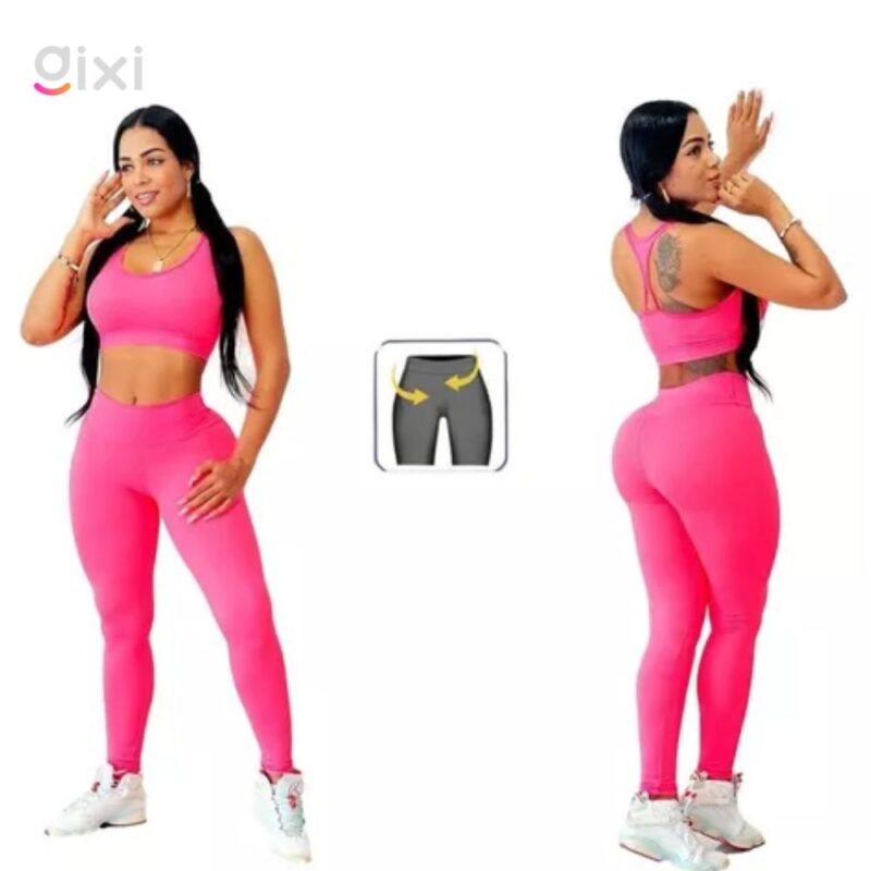 Conjunto Licra Leguis Leggins Pantalón + Top