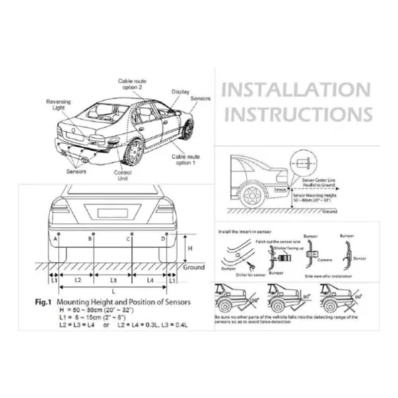 Kit De Sensor De Reversa Y Parqueo Para Autos - Image 4