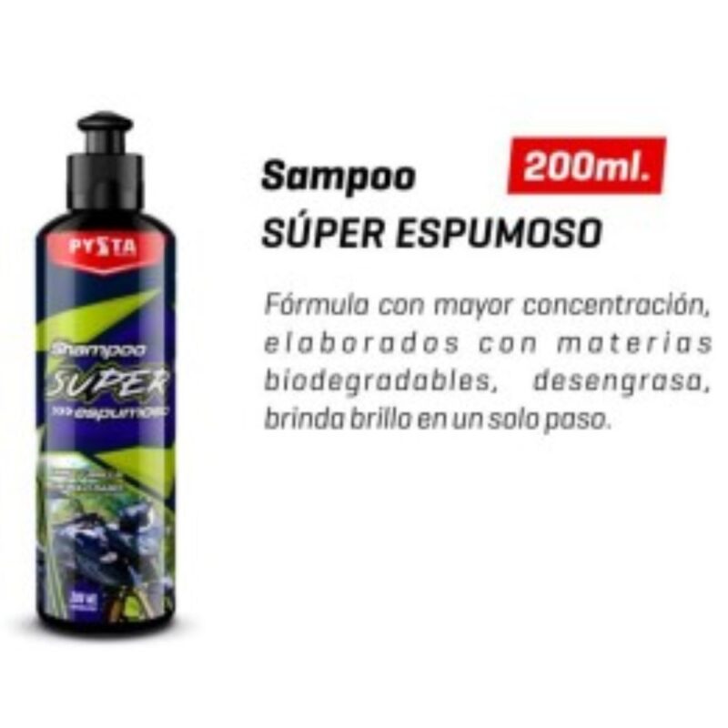 Shampoo Super-espumoso Brillador Limpiador 200ml. - AGOTADO - Image 2