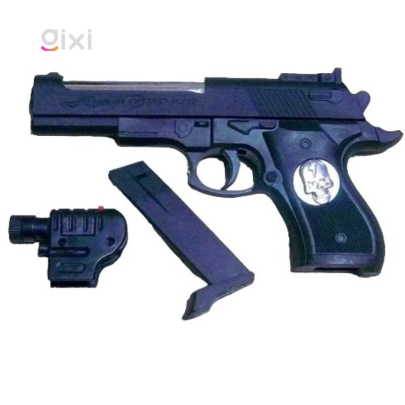 PISTOLA CON LASER  22CM - Balines