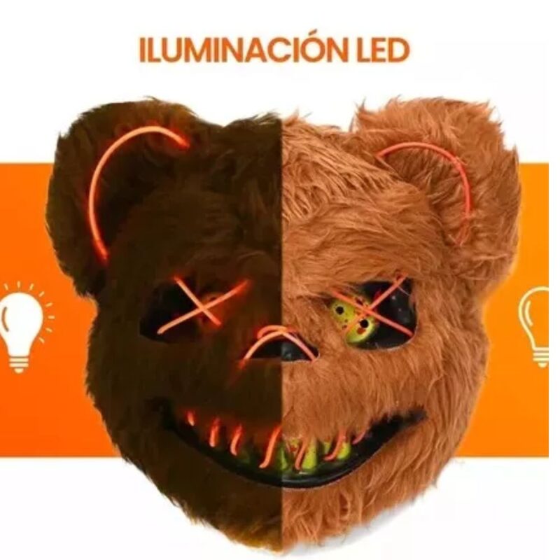 Mascara De Oso Con Luces Halloween - Image 3